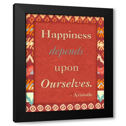 Happiness Ourselves Black Modern Wood Framed Art Print by Biscardi, Nicholas