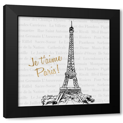 Travel Pack II Black Modern Wood Framed Art Print by Biscardi, Nicholas