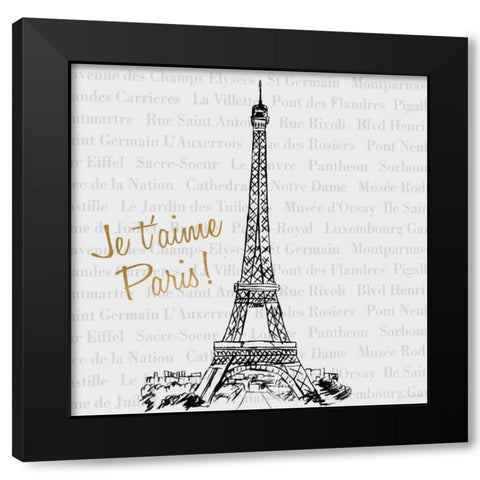 Travel Pack II Black Modern Wood Framed Art Print with Double Matting by Biscardi, Nicholas