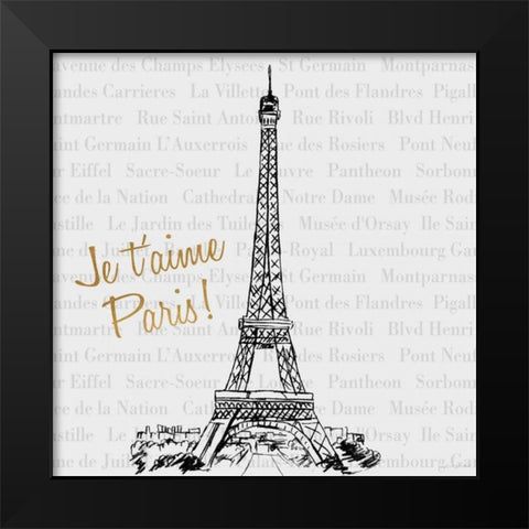 Travel Pack II Black Modern Wood Framed Art Print by Biscardi, Nicholas