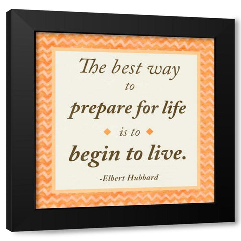 The Best Way Black Modern Wood Framed Art Print by Gaynor, Janice