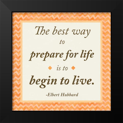 The Best Way Black Modern Wood Framed Art Print by Gaynor, Janice