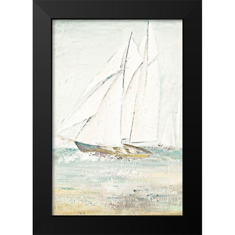 Cape Cod Sailboat I Black Modern Wood Framed Art Print by Pinto, Patricia