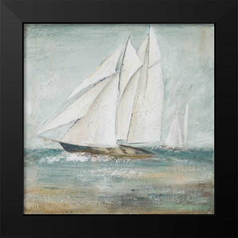 Cape Cod Sailboat I Black Modern Wood Framed Art Print by Pinto, Patricia