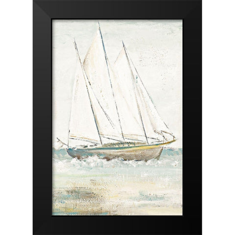 Cape Cod Sailboat II Black Modern Wood Framed Art Print by Pinto, Patricia