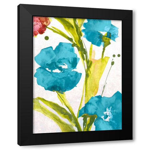 Blue and Pink le Povat I Black Modern Wood Framed Art Print by Loreth, Lanie