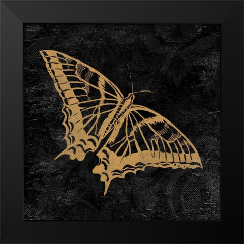 Elegant Paris Gold V Black Modern Wood Framed Art Print by Baliko, Linda