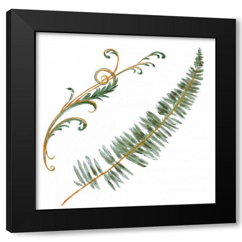 Floral I Black Modern Wood Framed Art Print by Baliko, Linda