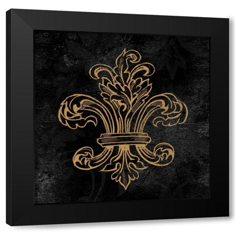 Elegant Paris Gold II Black Modern Wood Framed Art Print by Baliko, Linda