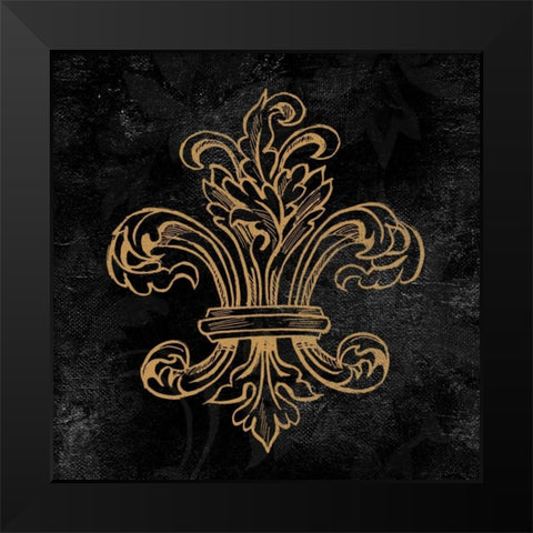 Elegant Paris Gold II Black Modern Wood Framed Art Print by Baliko, Linda