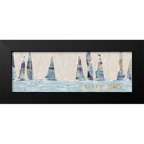 Sailing Inspiration II Black Modern Wood Framed Art Print by Meneely, Dan