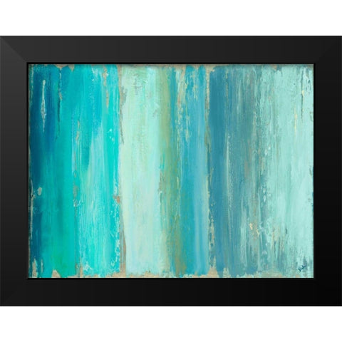 The Blue Palette Black Modern Wood Framed Art Print by Pinto, Patricia