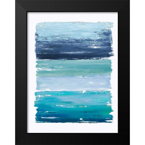 The Palette Black Modern Wood Framed Art Print by Pinto, Patricia