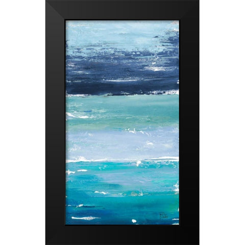 The Blue Palette Black Modern Wood Framed Art Print by Pinto, Patricia