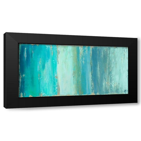 The Blue Palette Black Modern Wood Framed Art Print by Pinto, Patricia