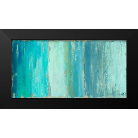 The Blue Palette Black Modern Wood Framed Art Print by Pinto, Patricia