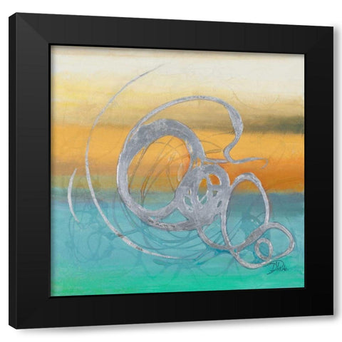 Runaway I Black Modern Wood Framed Art Print with Double Matting by Pinto, Patricia