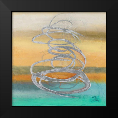Runaway II Black Modern Wood Framed Art Print by Pinto, Patricia