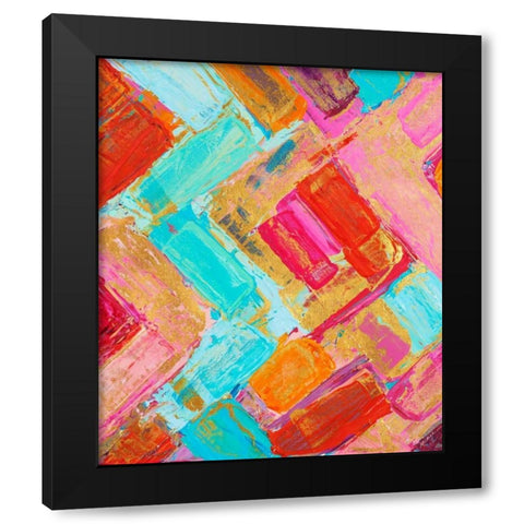 Vibrant Internodes Black Modern Wood Framed Art Print with Double Matting by Coolick, Ann Marie