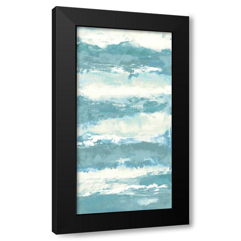 Soft Sea Azure I Black Modern Wood Framed Art Print by Loreth, Lanie