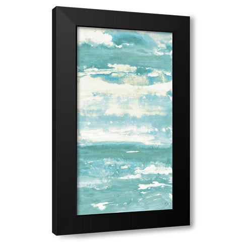 Soft Sea Azure II Black Modern Wood Framed Art Print by Loreth, Lanie