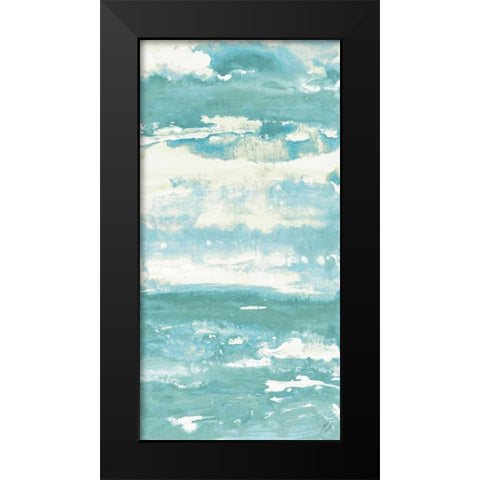 Soft Sea Azure II Black Modern Wood Framed Art Print by Loreth, Lanie