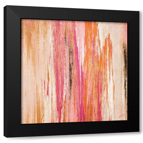 Autumn Sunset Black Modern Wood Framed Art Print with Double Matting by Mercado, M.