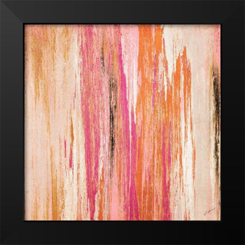 Autumn Sunset Black Modern Wood Framed Art Print by Mercado, M.