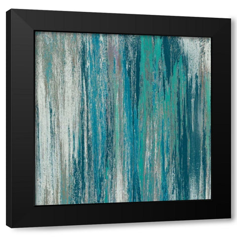 Fall Sunset Black Modern Wood Framed Art Print by Mercado, M.