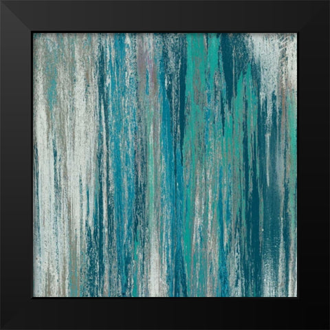 Fall Sunset Black Modern Wood Framed Art Print by Mercado, M.