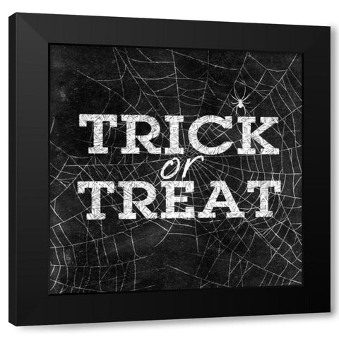 Trick or Treat Black Modern Wood Framed Art Print by Studio, Sd Graphics