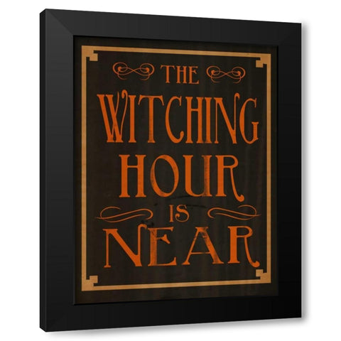 The Witching Hour Black Modern Wood Framed Art Print by Studio, Sd Graphics