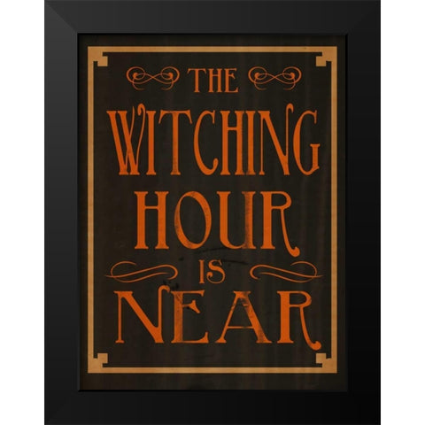 The Witching Hour Black Modern Wood Framed Art Print by Studio, Sd Graphics
