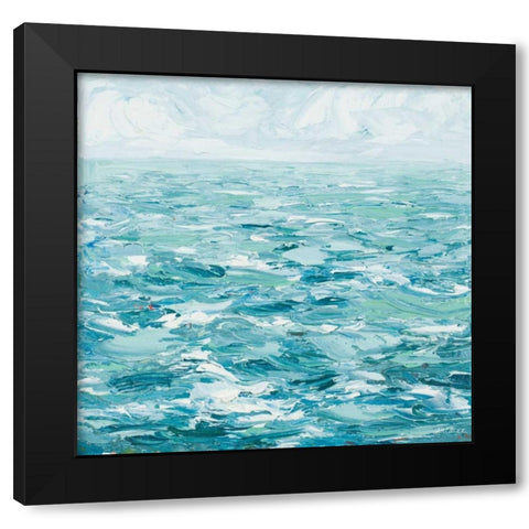 Rough Waters Black Modern Wood Framed Art Print with Double Matting by Coolick, Ann Marie