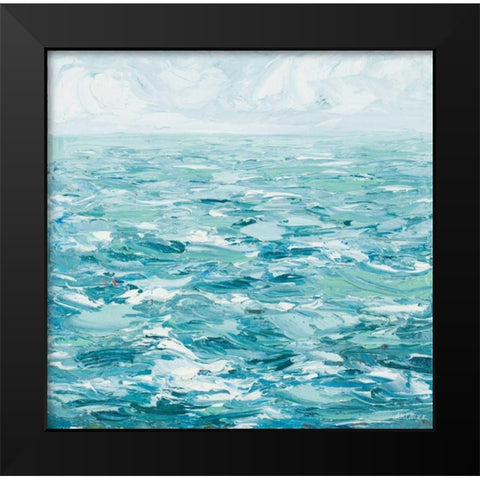 Rough Waters Black Modern Wood Framed Art Print by Coolick, Ann Marie