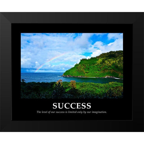 Success Black Modern Wood Framed Art Print by Nawrocke, Bruce