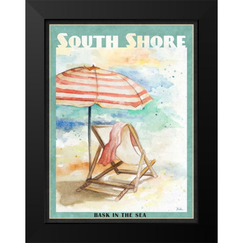 Shore Poster I Black Modern Wood Framed Art Print by Pinto, Patricia