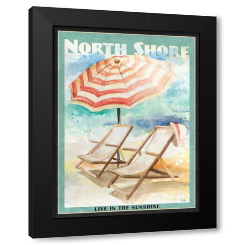 Shore Poster II Black Modern Wood Framed Art Print by Pinto, Patricia