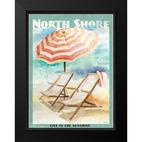 Shore Poster II Black Modern Wood Framed Art Print by Pinto, Patricia