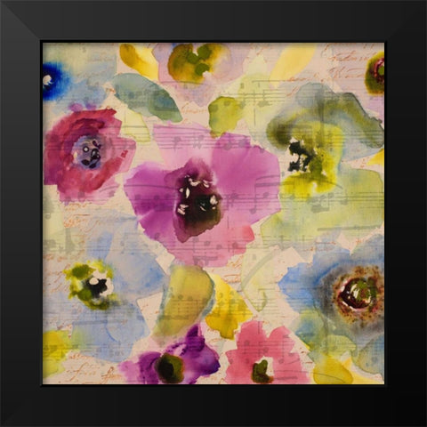 Belle Lumiere Melody Black Modern Wood Framed Art Print by Loreth, Lanie