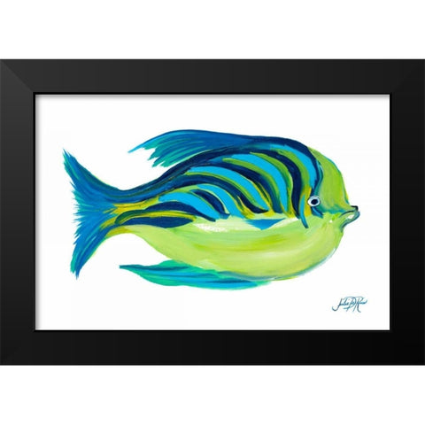 Fishy I Black Modern Wood Framed Art Print by DeRice, Julie