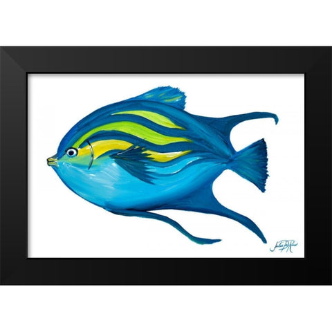 Fishy II Black Modern Wood Framed Art Print by DeRice, Julie