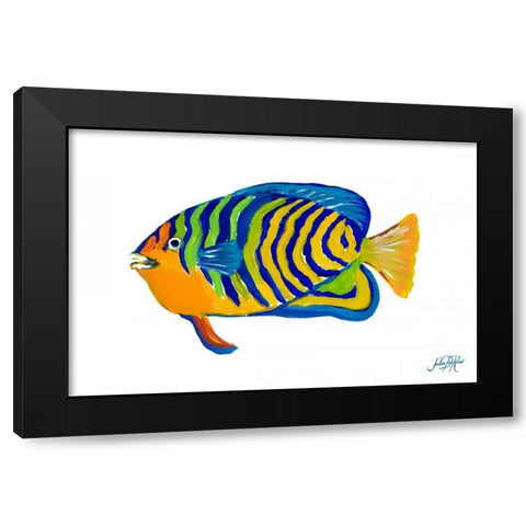 Fishy IV Black Modern Wood Framed Art Print by DeRice, Julie