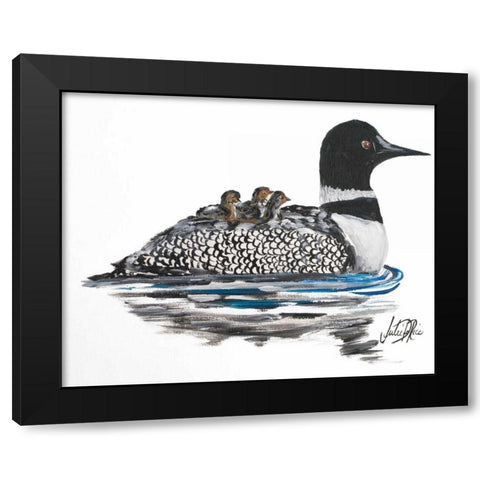 A Day Beside The Lake III Black Modern Wood Framed Art Print by DeRice, Julie