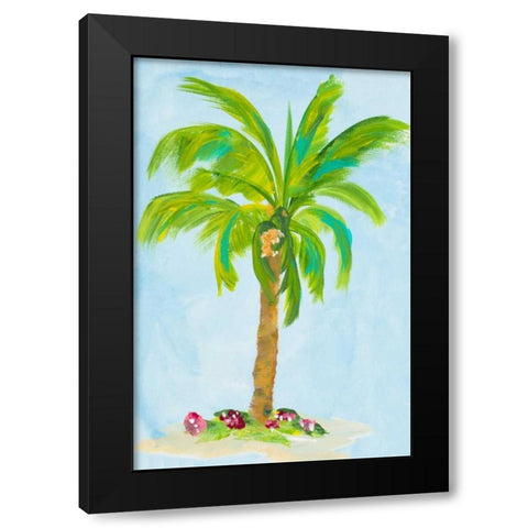 Palm Days I Black Modern Wood Framed Art Print by DeRice, Julie