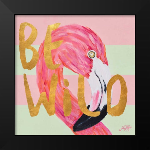 Be Wild and Unique II Black Modern Wood Framed Art Print by DeRice, Julie