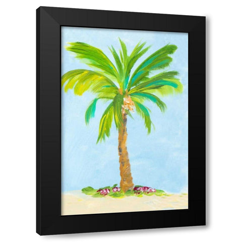 Palm Days II Black Modern Wood Framed Art Print with Double Matting by DeRice, Julie