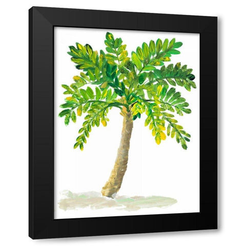 Palm Days IV Black Modern Wood Framed Art Print with Double Matting by DeRice, Julie