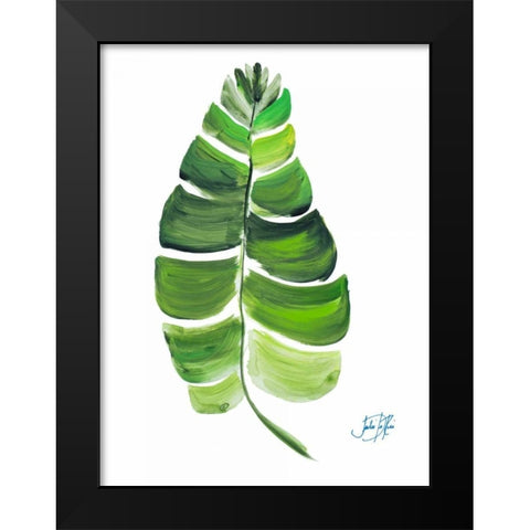 Giant Palm Leaf II Black Modern Wood Framed Art Print by DeRice, Julie