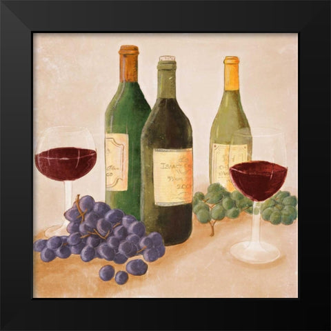 From the Vineyard Black Modern Wood Framed Art Print by Josefina